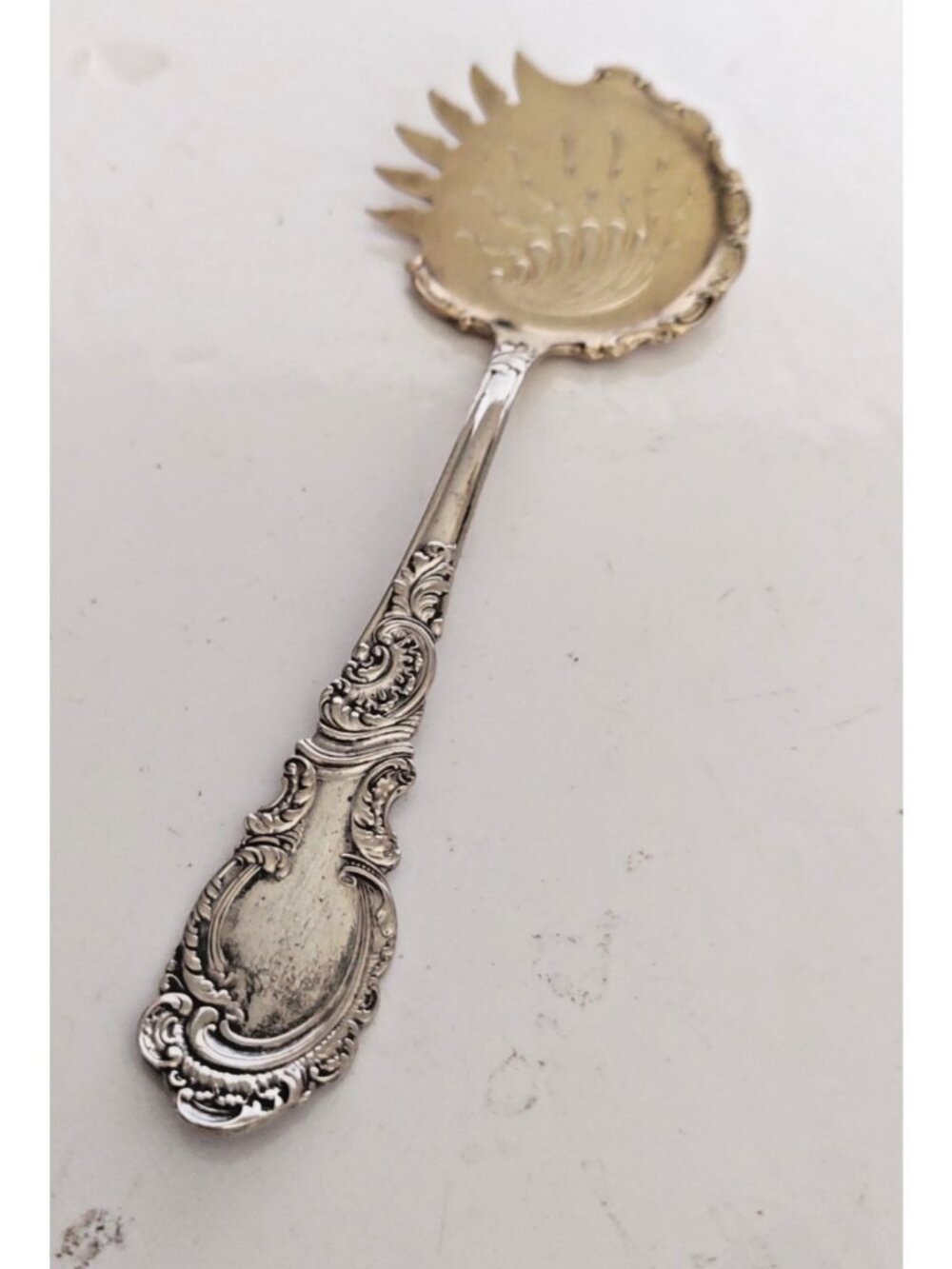 Antique silverplate cucumber server Aldine pattern Rogers & Hamilton 1895